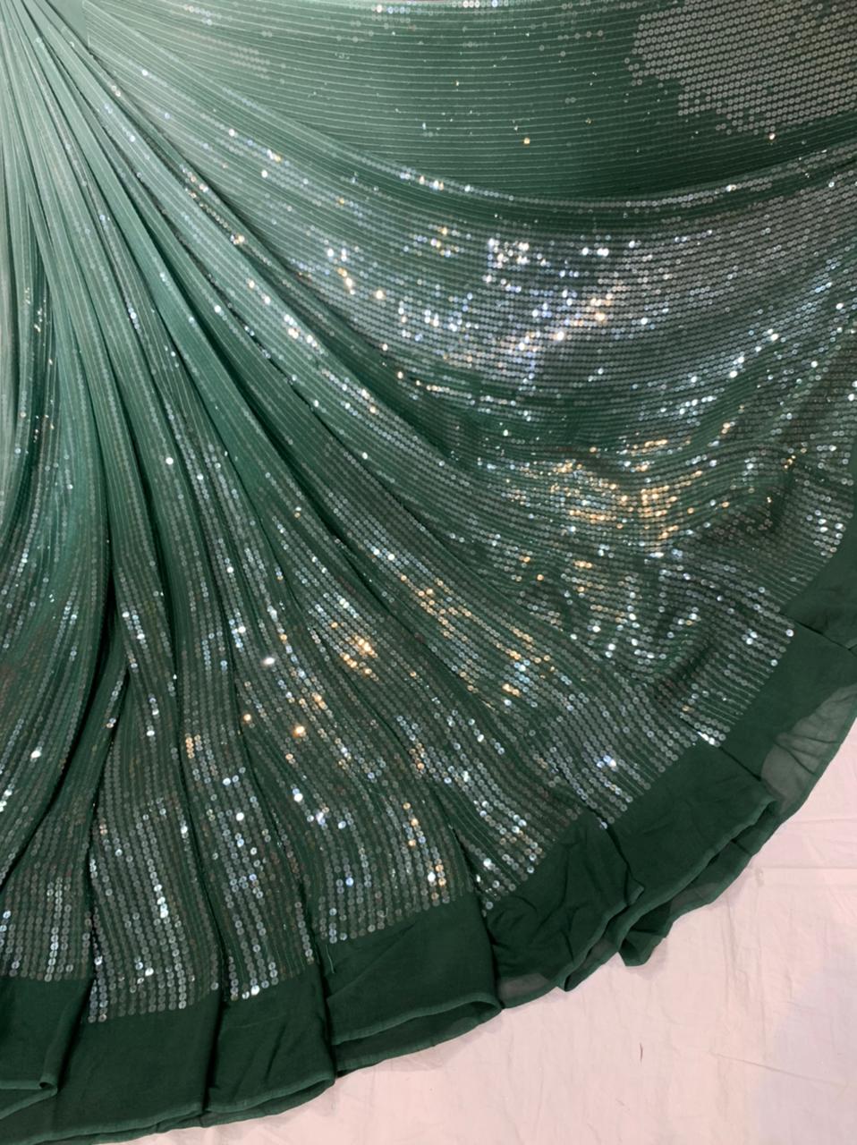 Georgette Sequinned Sarees