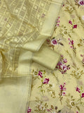 Chanderi Digital Print Shirt with Patola Dupatta