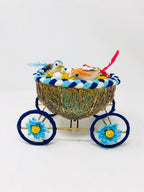 A Wire Mesh Carriage Platter Dry fruit/Snack Set/Show Piece