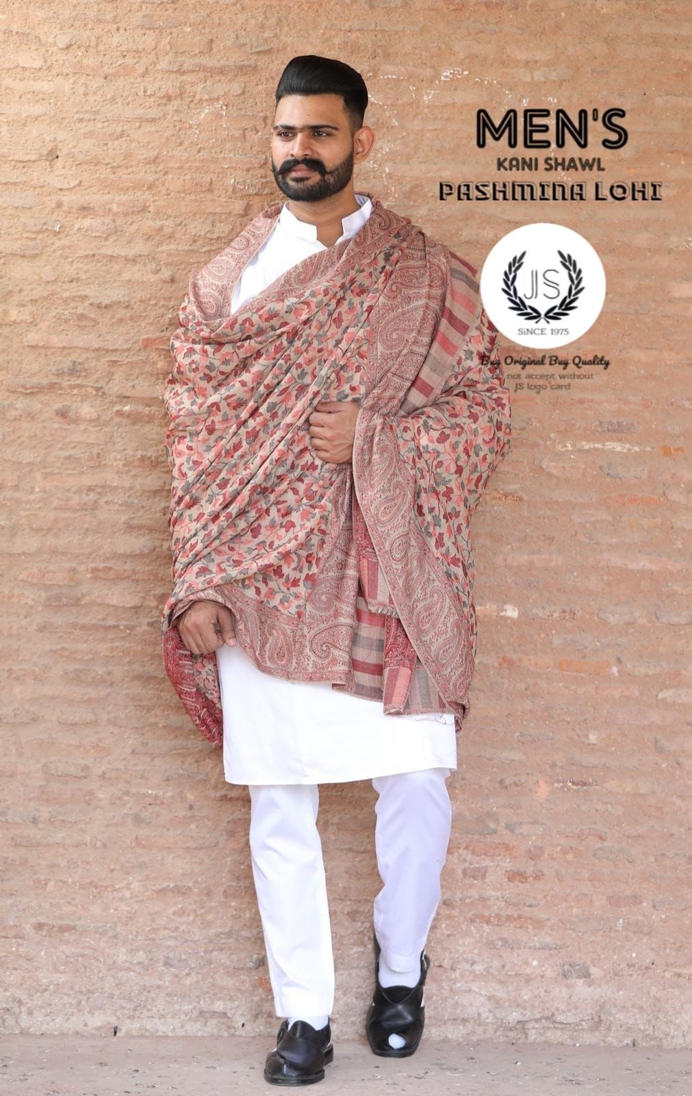 Luxury Men's Pashmina(64 Count) Kani Stoles