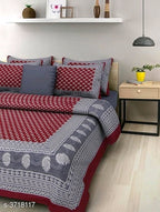 Elite Attractive Cotton Printed Double Bedsheets Vol 12