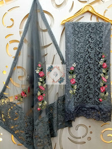 Cotton Chikankari Embroidery Festive Suit