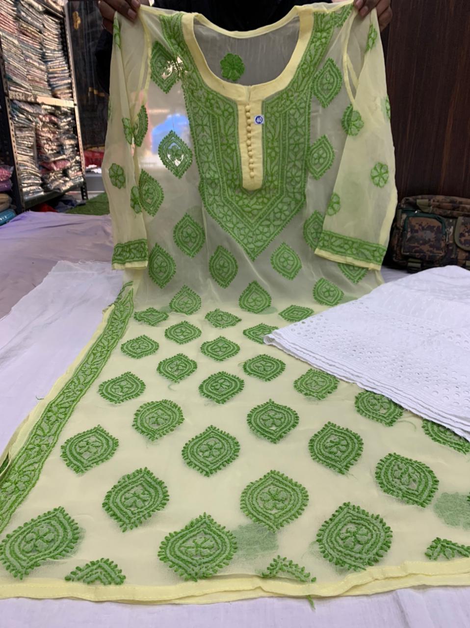 Buta Jaal Chikankari Set