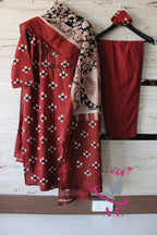 Cotton Ikat Stitched Shirt with Pant