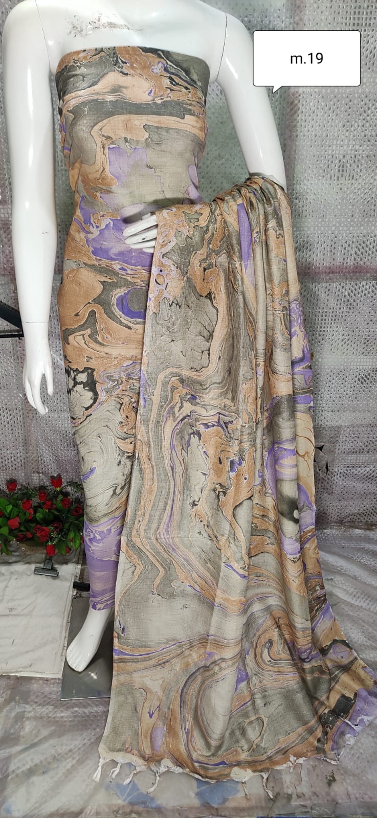 Khadi Silk Dress Material