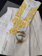 Lucknowi Embroidered Kurti with sharara