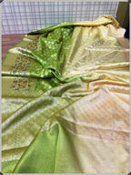 Benarsi Dyeable Semi-Georgette Silk Saree