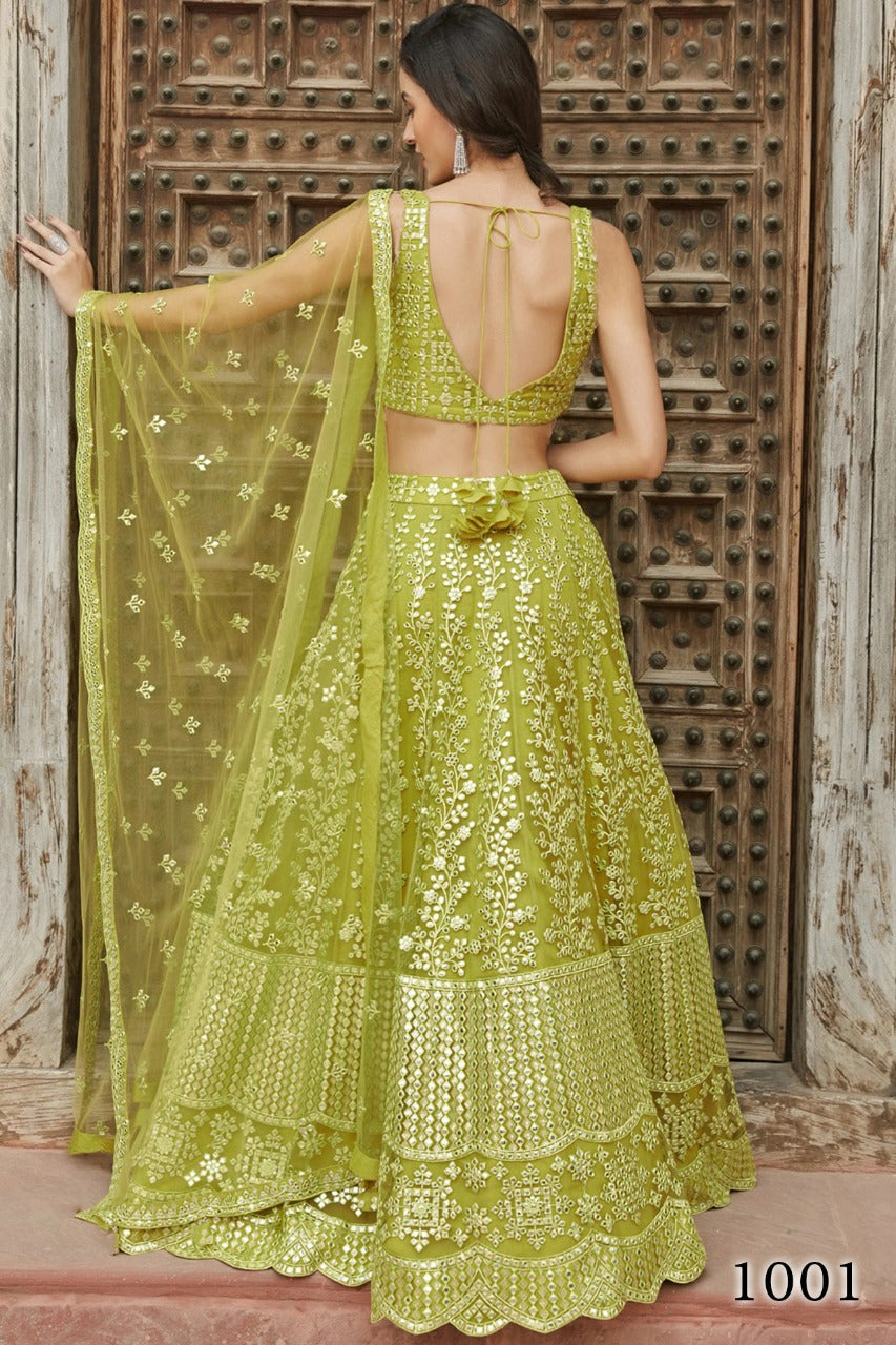 Organza Silk Lehengas