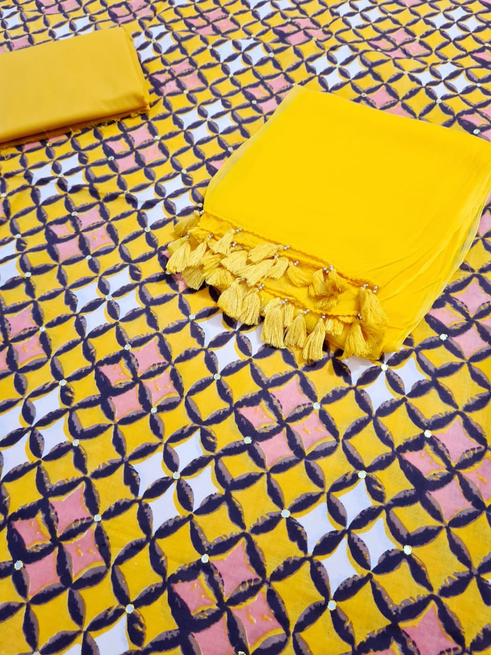 Digital Print Cotton Shirt with Bottom n Dupatta