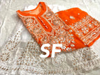 Chikankari Kurti Sharara with gotta patti work
