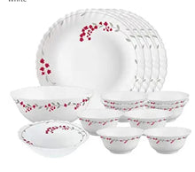 Load image into Gallery viewer, 25 Pieces Larah Red Silk Dinner Set