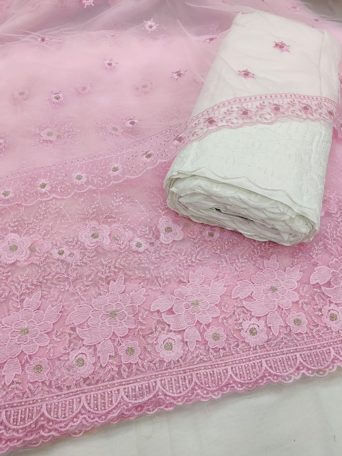 Beautiful Net Chikankari Suits