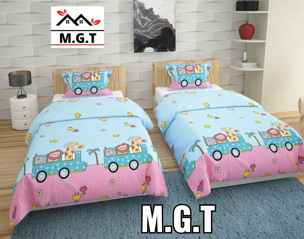Single Bedsheets (2+2) (Toons collection)