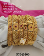 Gold plated bangles set