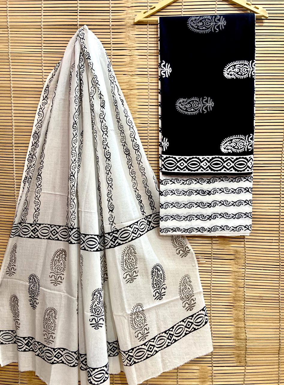 Hand-Block Printed Cotton Suits