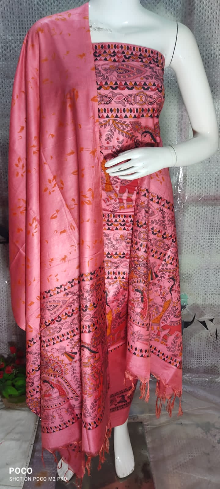 Madhubani Katan Silk Suits