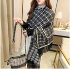 Sleeves Poncho/Shawl Woven
