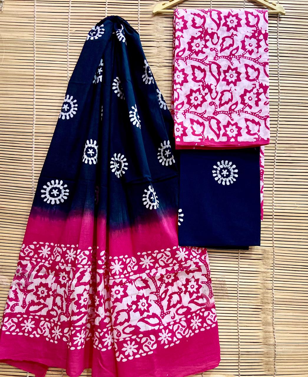 Hand-Block Printed Cotton Suits