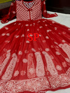 Chikankari Gown