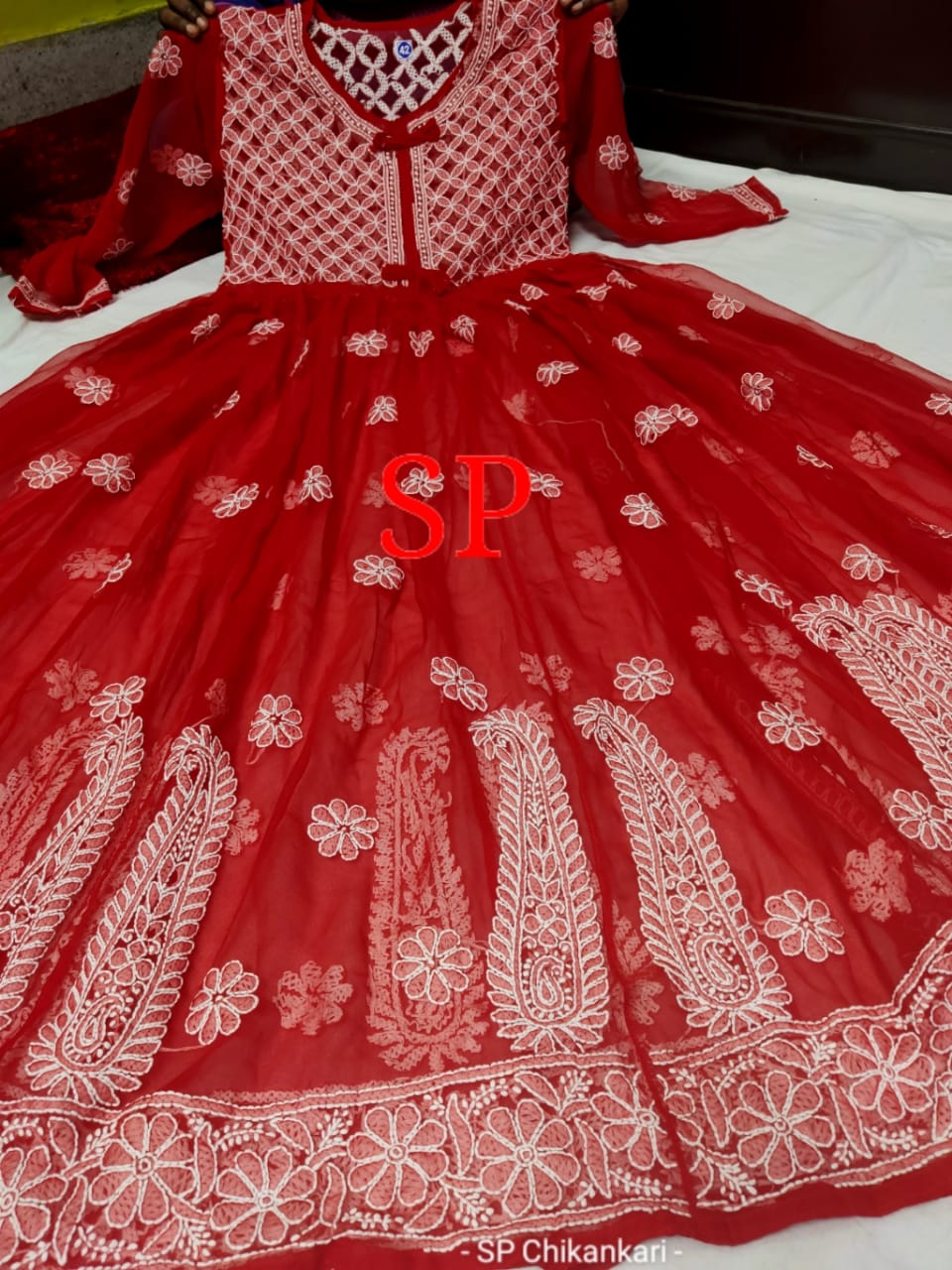Chikankari Gown