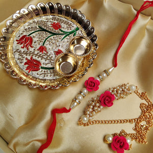 Beautiful Bhaiya Bhabhi Rakhi n thali