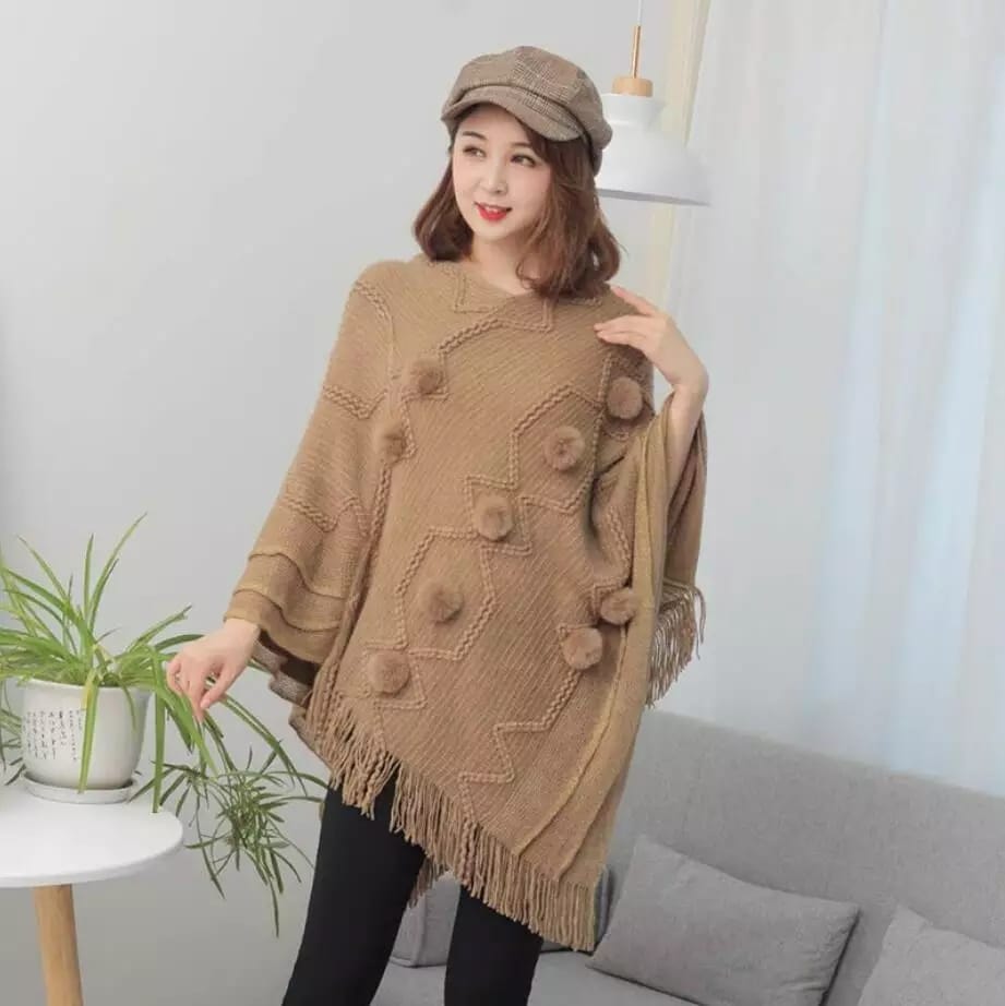 Pom pom Poncho