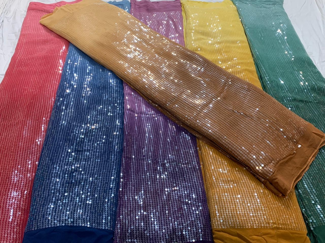 Georgette Sequinned Sarees