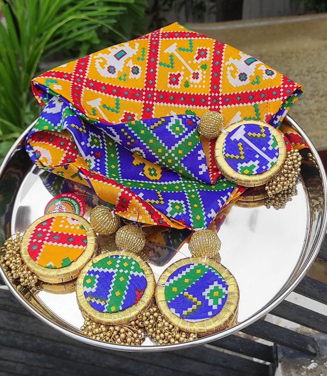 Patola Reversible Thali Covers