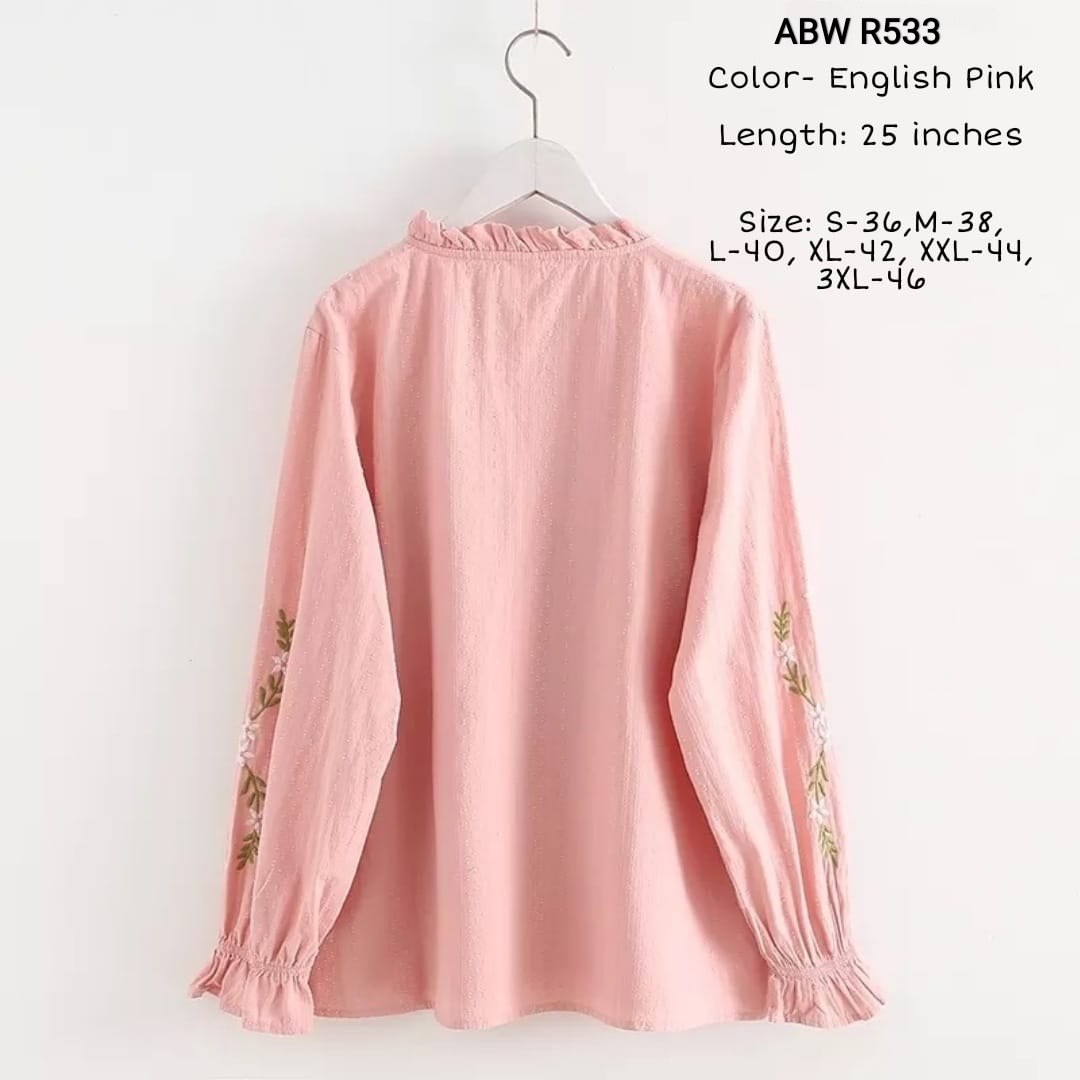 Embroidered Cotton Tops