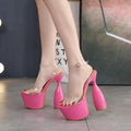 Tube Block Heels
