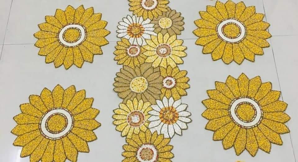 Beautiful Beaded Dining Mats