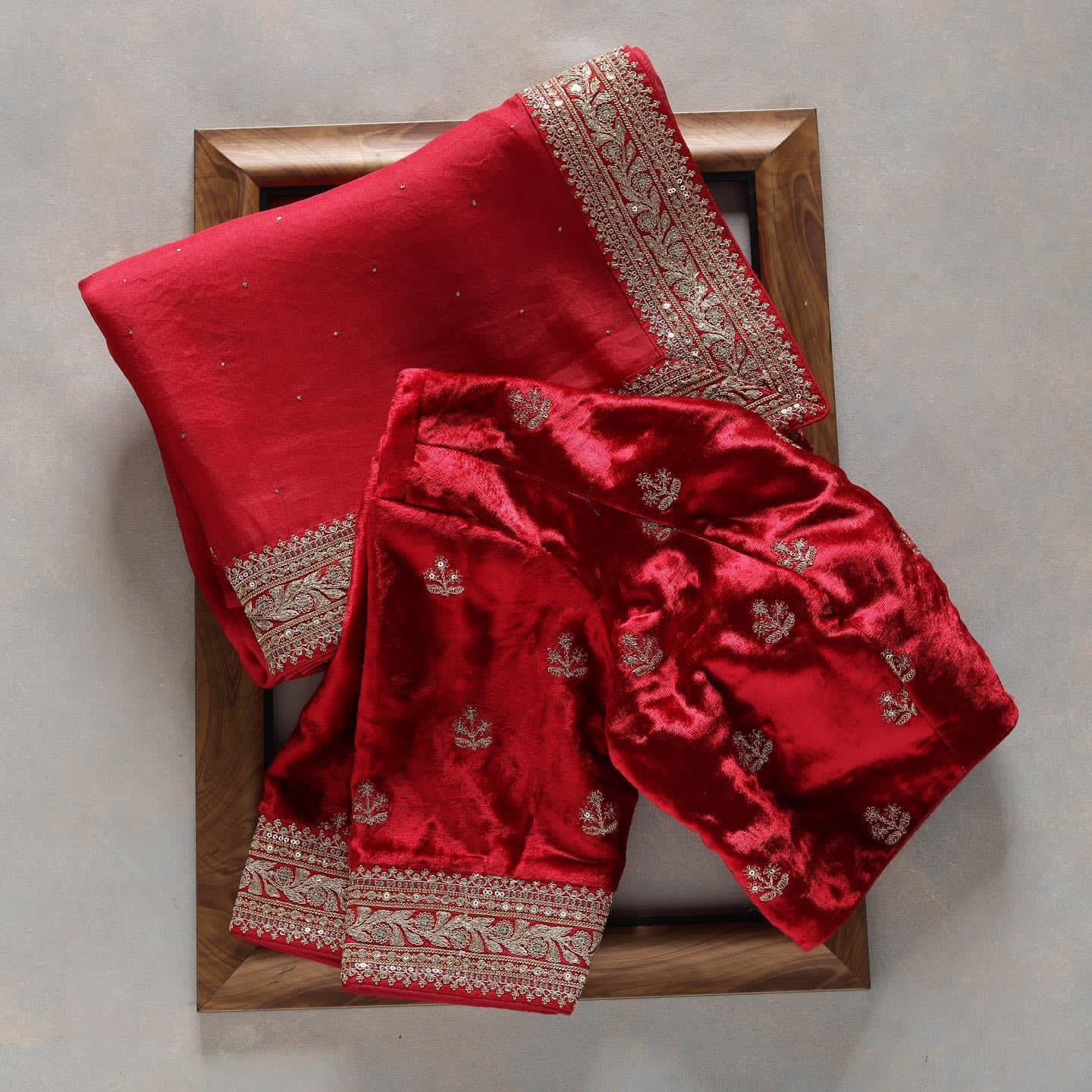 Rangoli Saree with embroidery and sequins