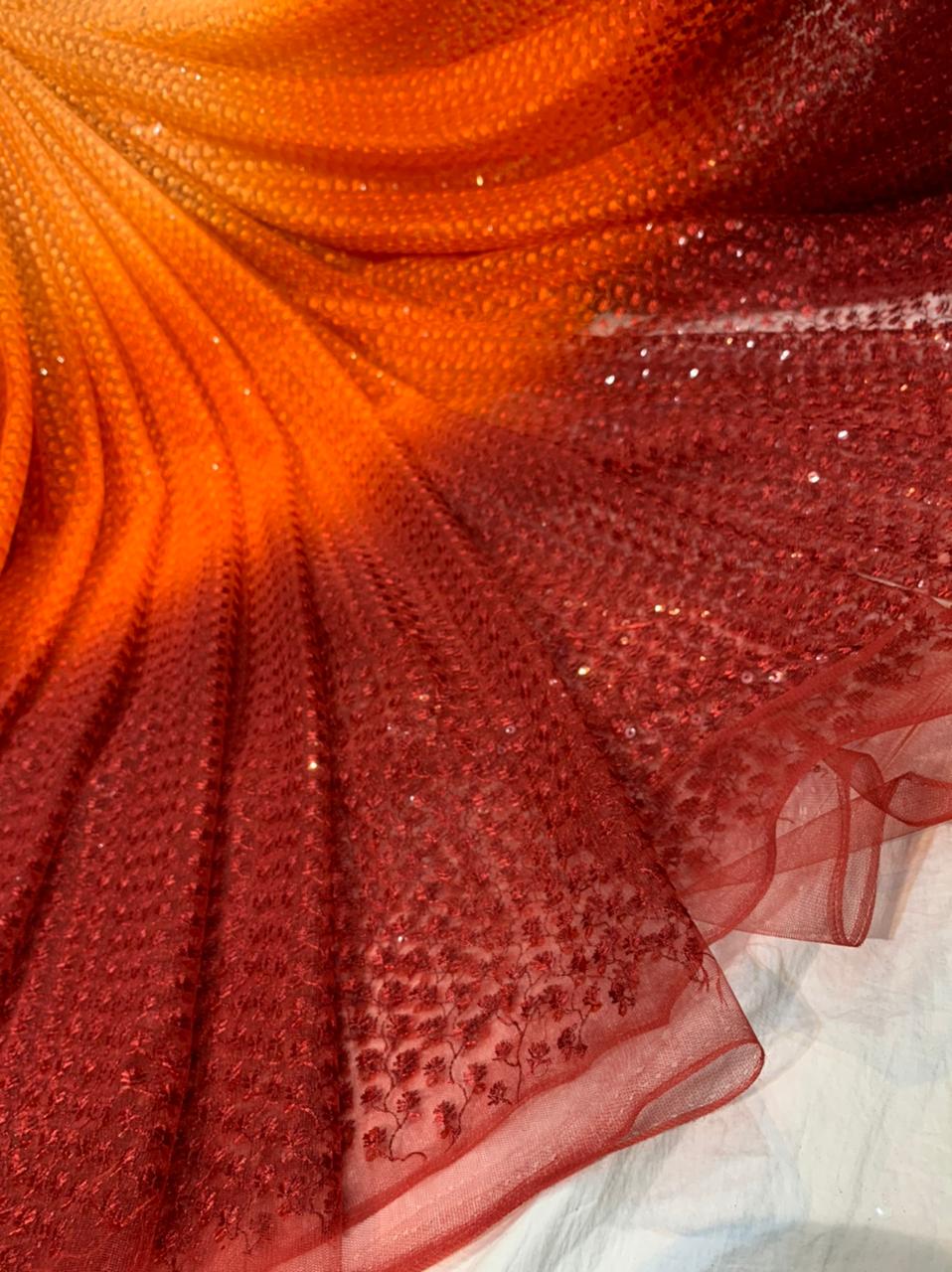 Beautiful Net Embroidered Sarees