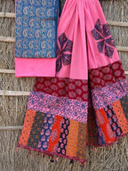 Ajrakh Suits with Applique Dupatta