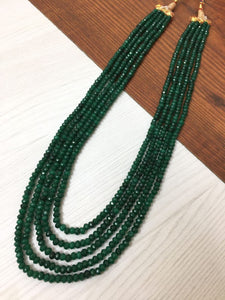 Onyx Beads Multistrand Necklace
