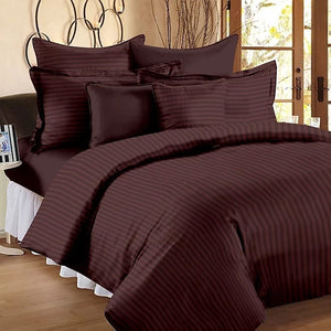Satin Stripe Double Bedsheets