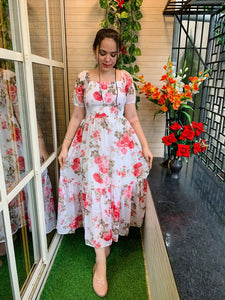 Georgette Flower Dress