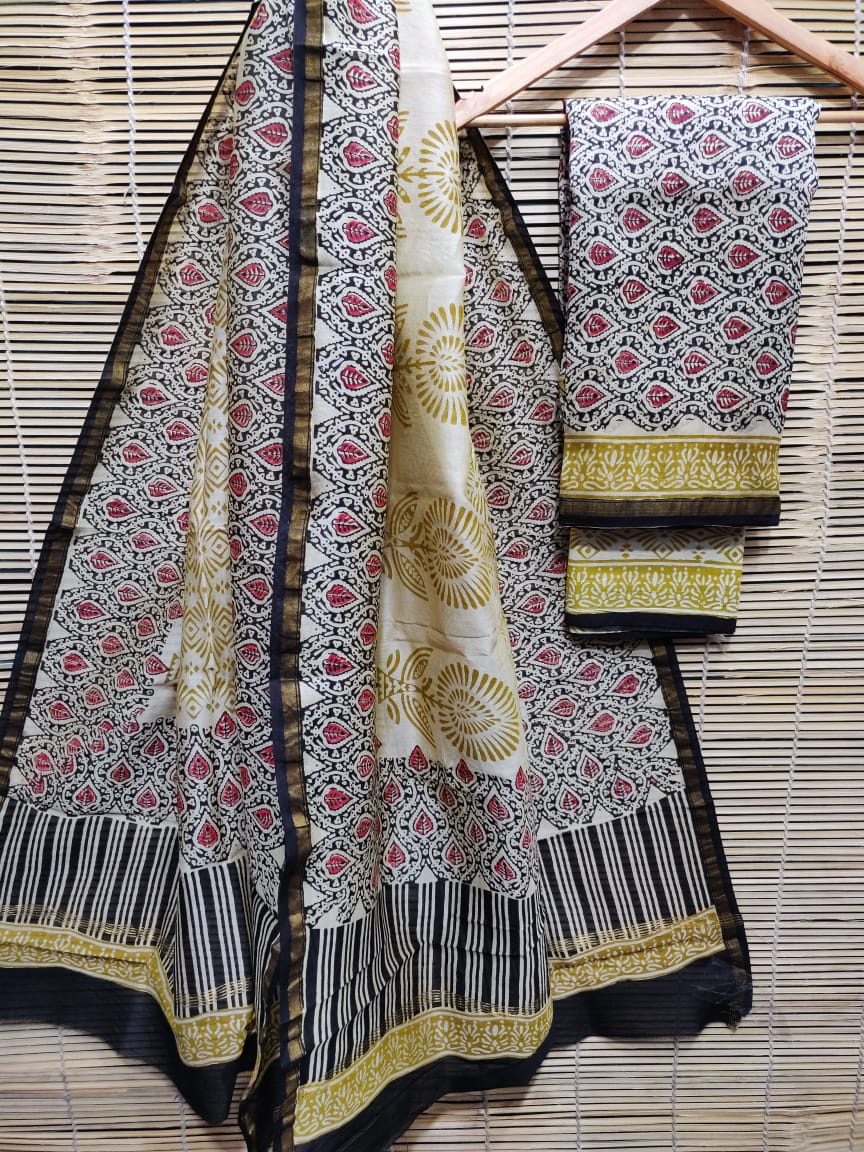 Dabu Hand Block Printed Suits