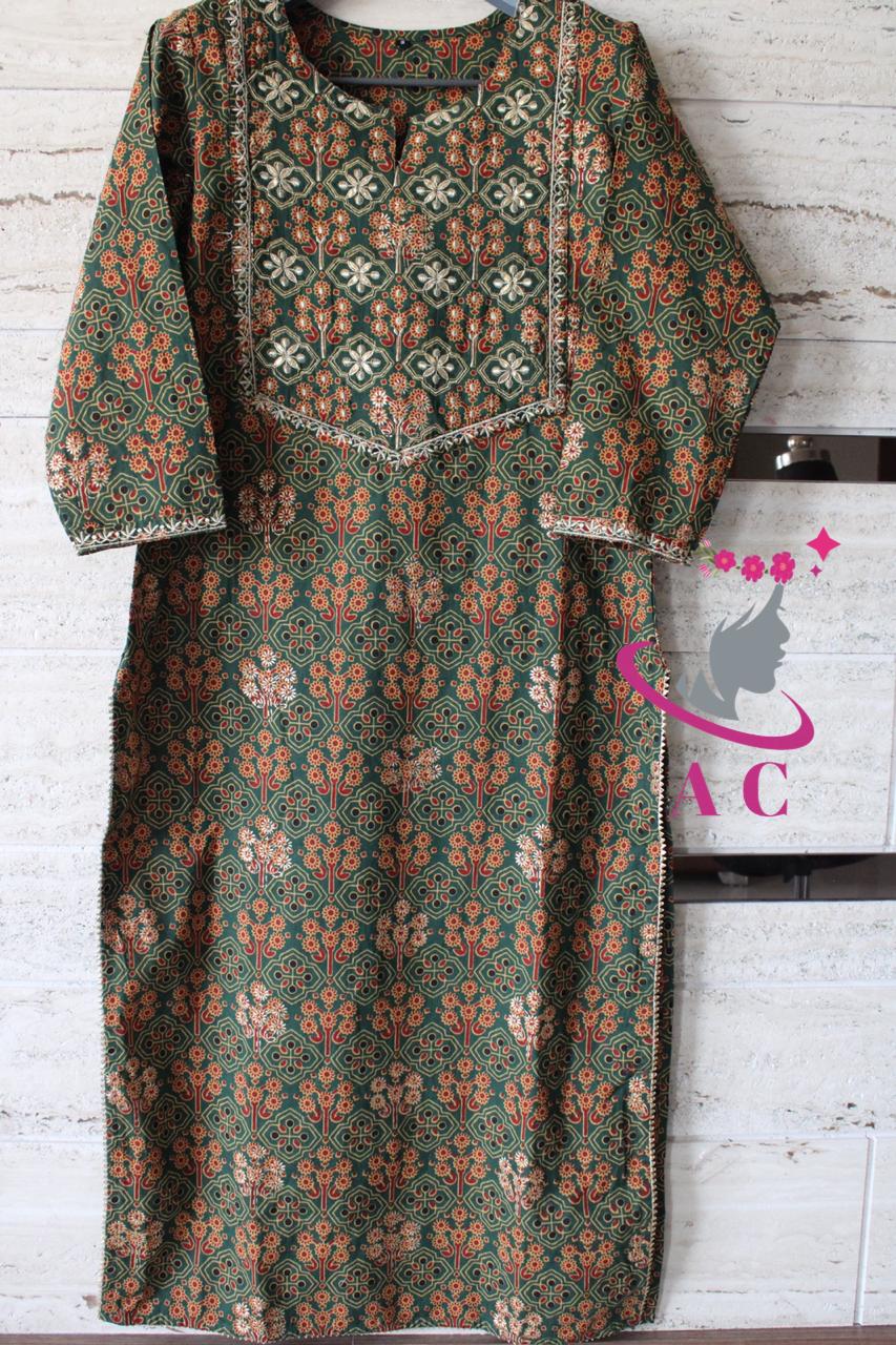 Cotton Printed Stitched Shirt with Palazzo