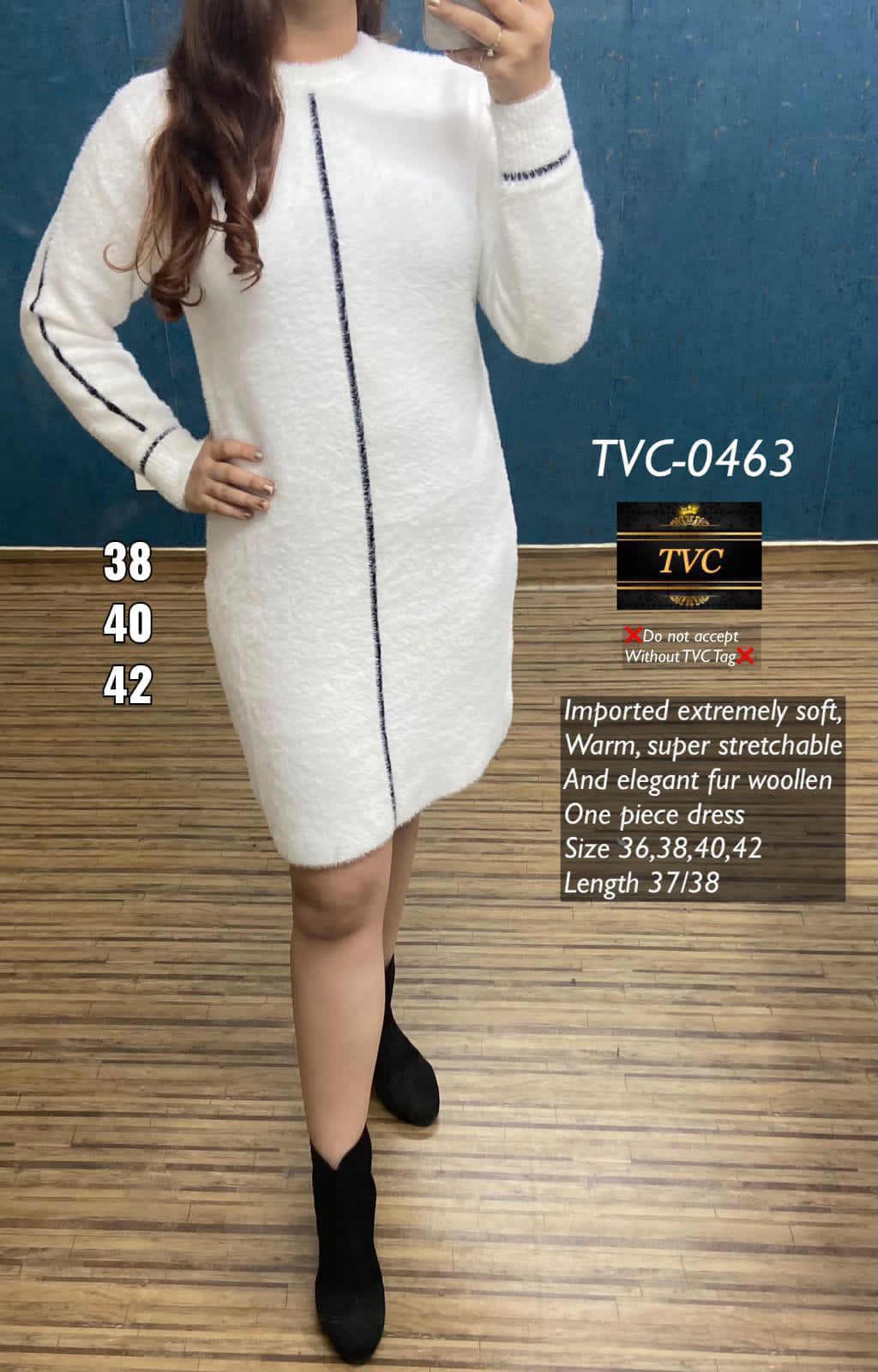 Woolen One Piece dress