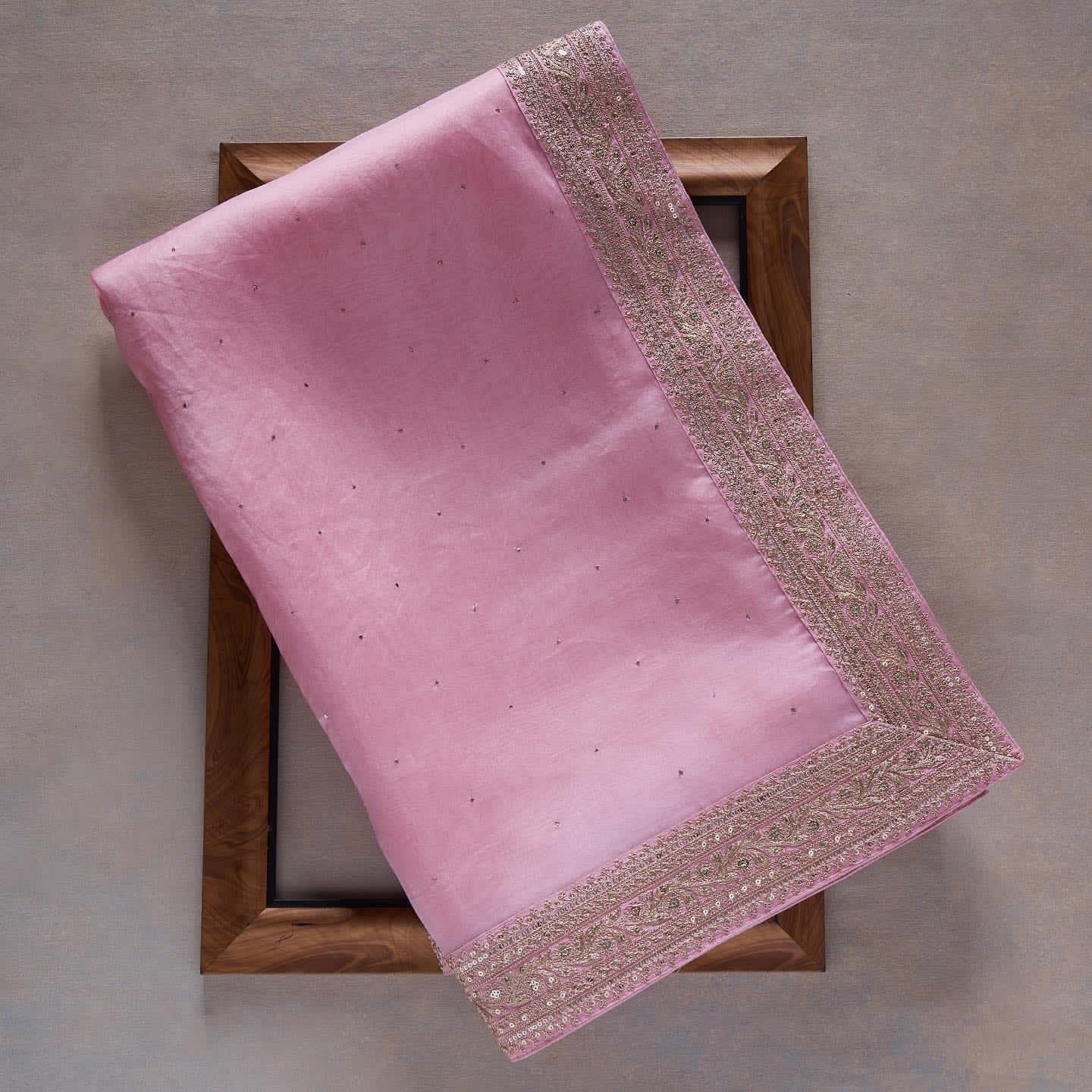 Rangoli Saree with embroidery and sequins