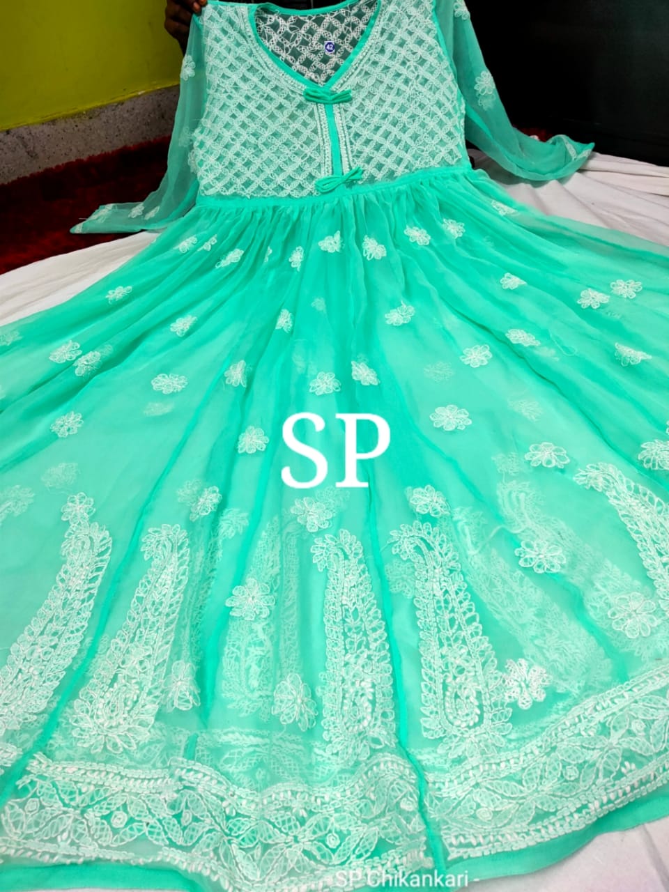 Chikankari Gown