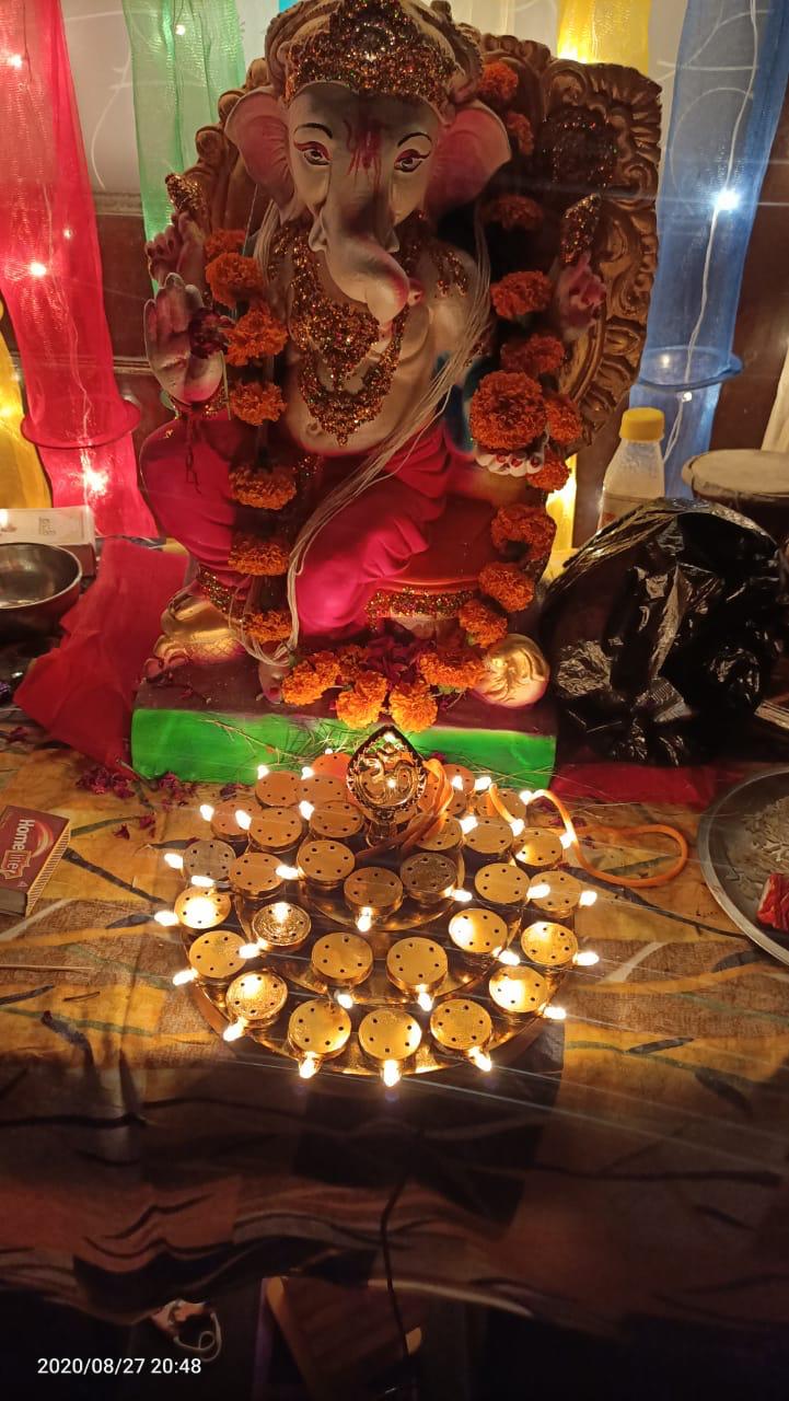 Pooja Thali with LED Bulbs