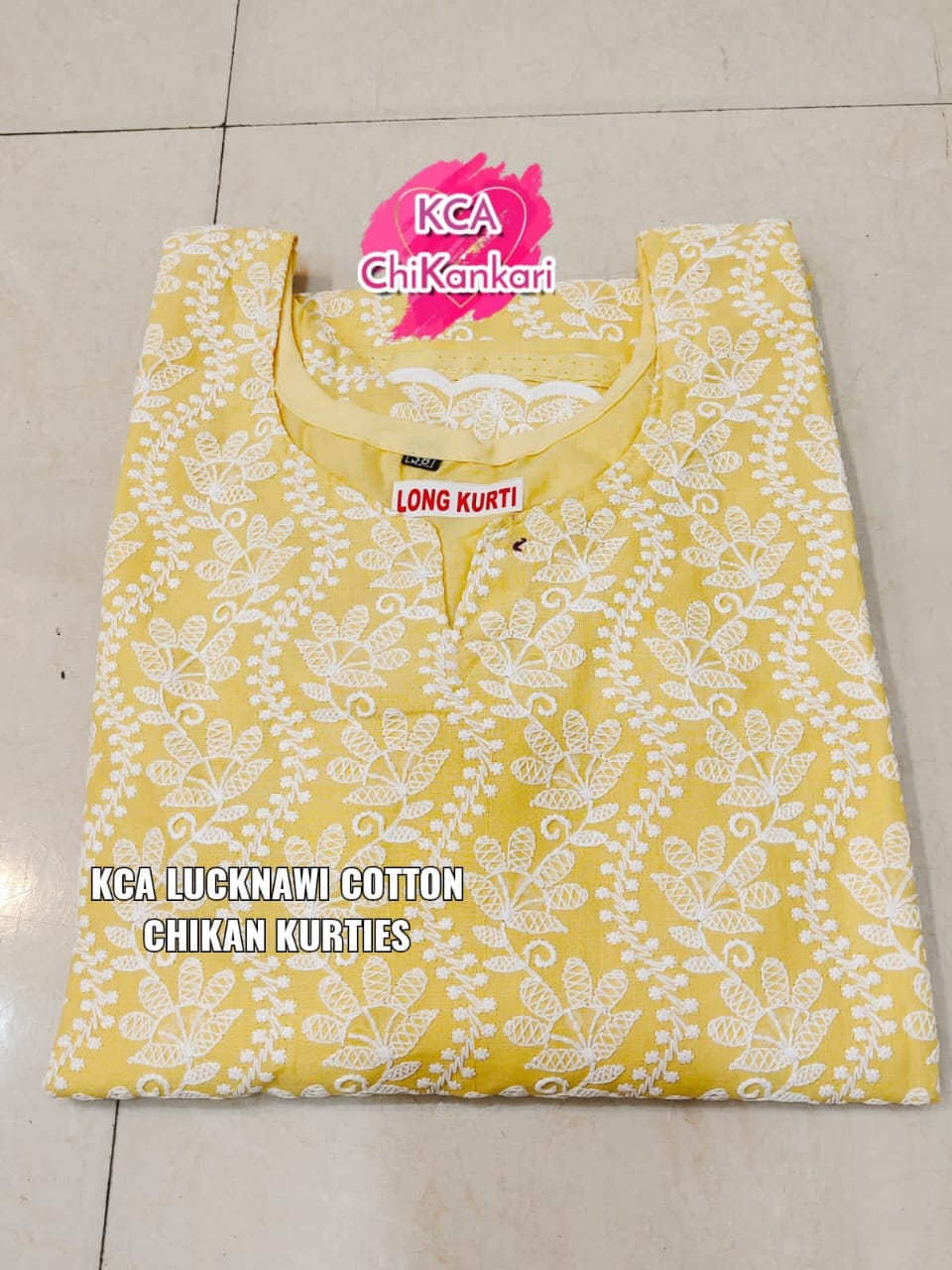 Lucknowi Chikan Long Kurti