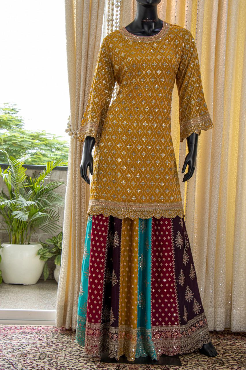 Chinnon Shirt Skirt Dupatta