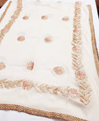 Chanderi Shirt hand embroidered with Shantoon Bottom