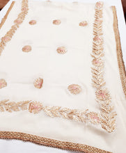 Load image into Gallery viewer, Chanderi Shirt hand embroidered with Shantoon Bottom