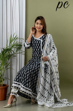 Load image into Gallery viewer, Block Print Anarkali Kurti with Pant