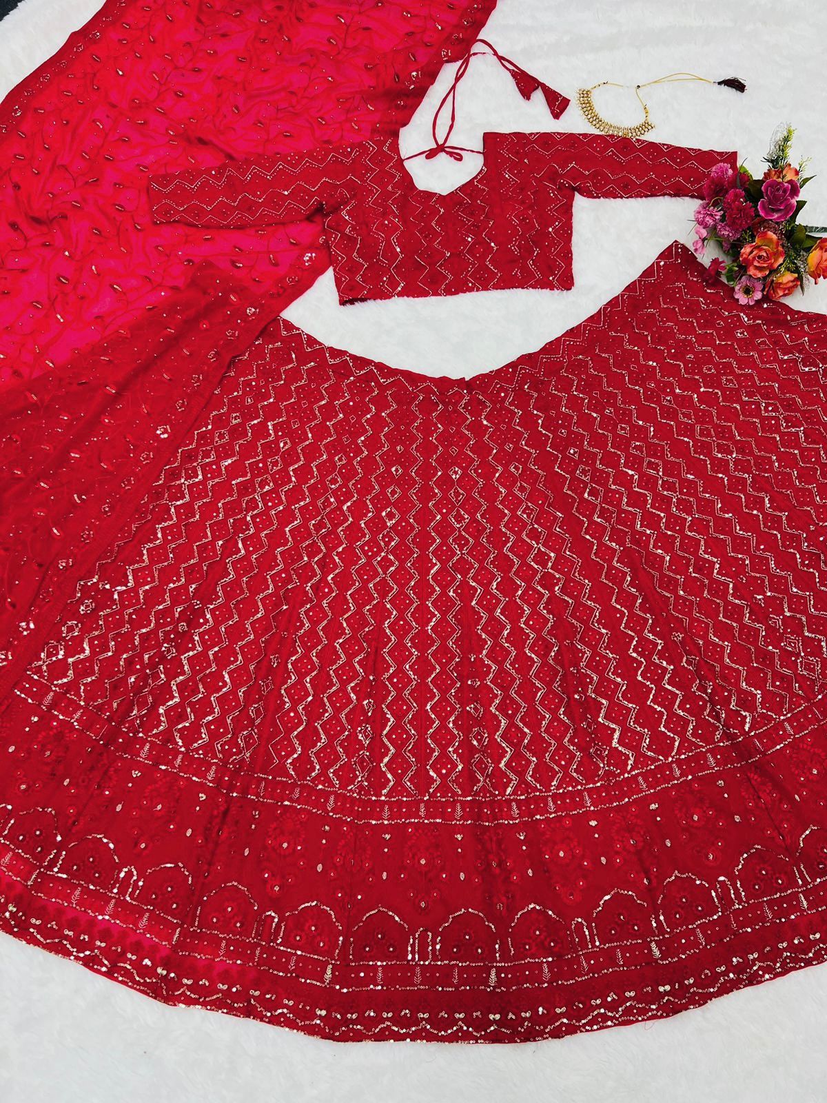 Lucknowi Bridal Lehenga Choli