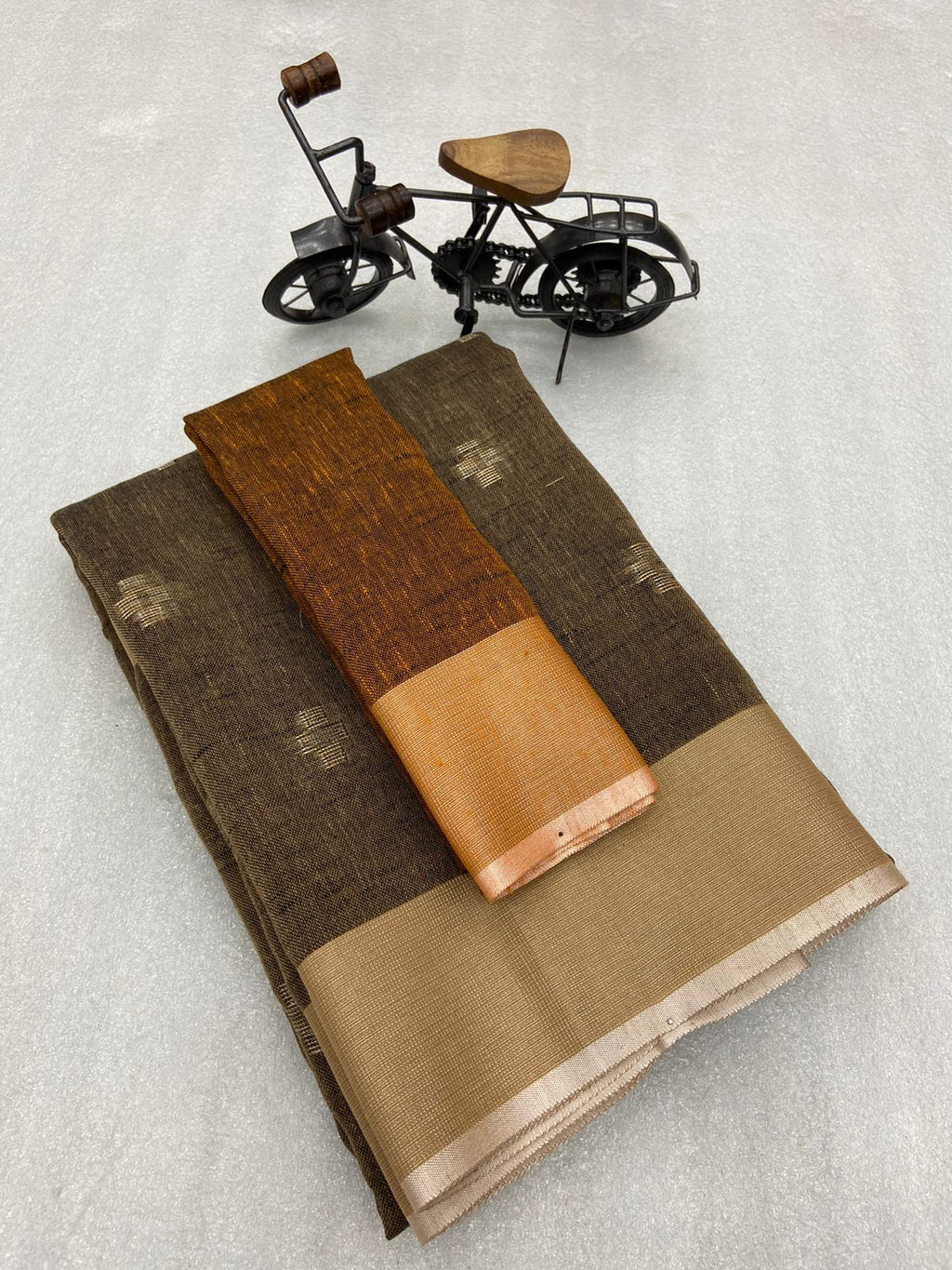 Khadi Linen Saree